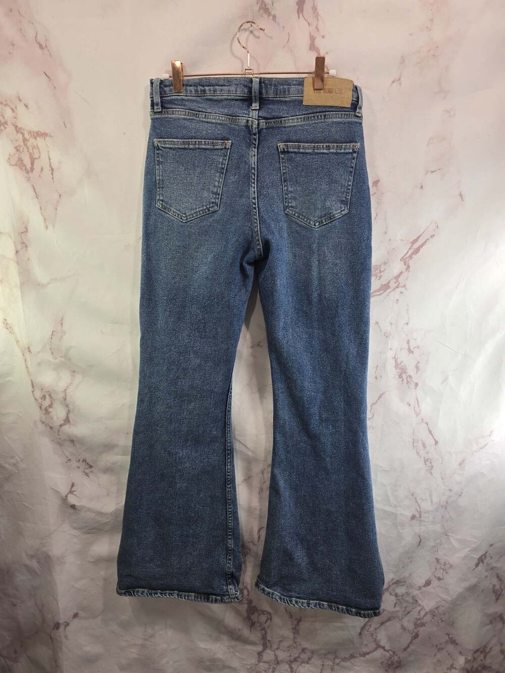 The Kooples Jeans Womens 40 29 30 Denim Flare High Rise Medium Wash